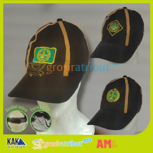 Topi Siaga Pramuka Premium Bordir